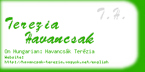 terezia havancsak business card